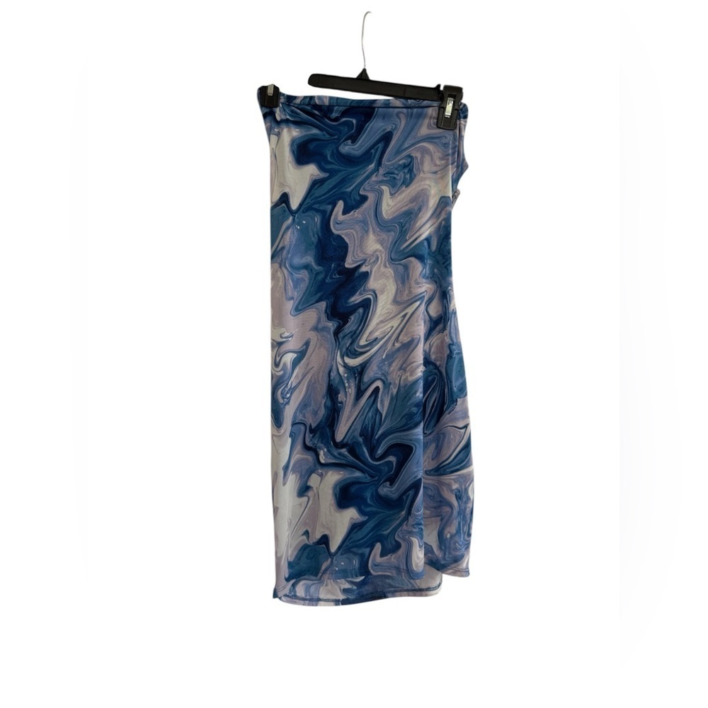 Urban Outfitters Blue and White Marble Print dress Size Small NEW
